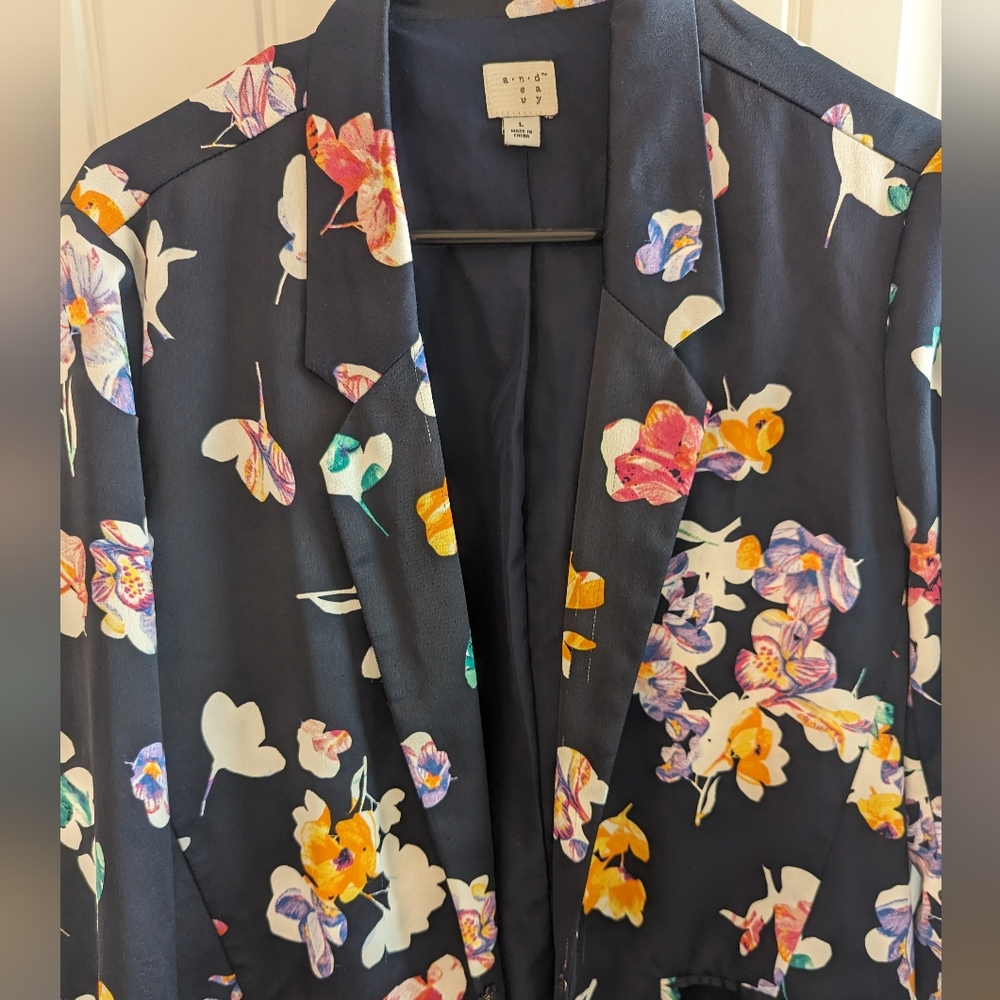 Floral Print Blazer